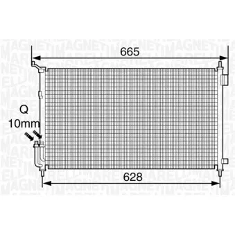 Condenseur, climatisation MAGNETI MARELLI 350203350000