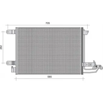 Condenseur, climatisation MAGNETI MARELLI 350203361000