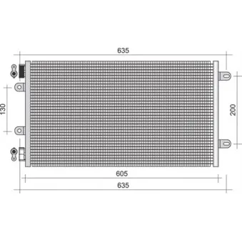 Condenseur, climatisation MAGNETI MARELLI 350203364000