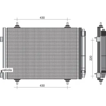 Condenseur, climatisation MAGNETI MARELLI 350203377000