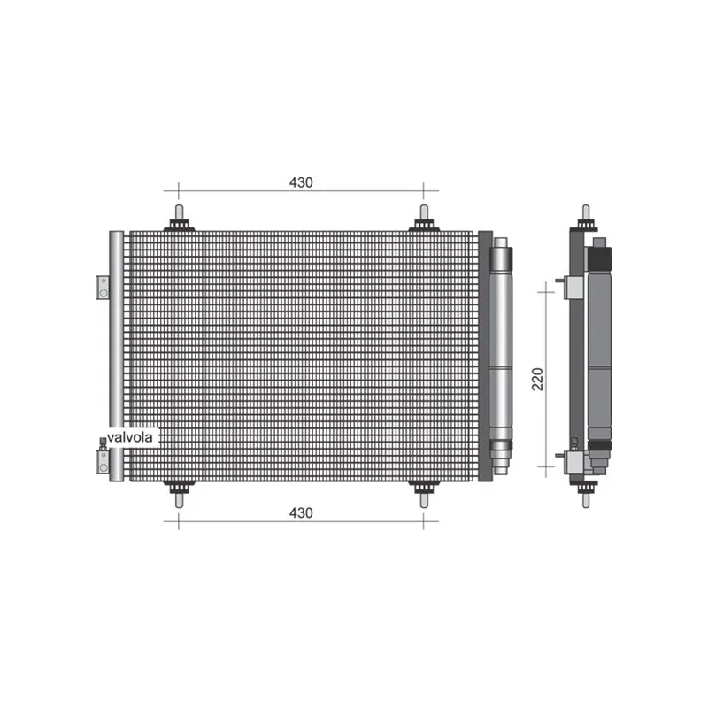 Condenseur, climatisation MAGNETI MARELLI 350203377000