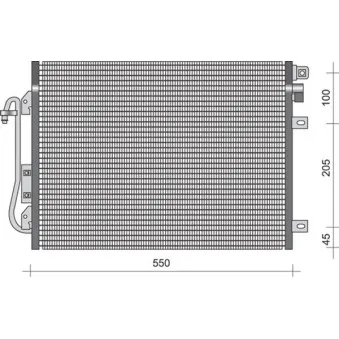 Condenseur, climatisation MAGNETI MARELLI 350203379000