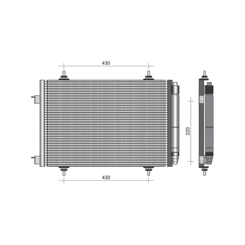Condenseur, climatisation MAGNETI MARELLI 350203380000