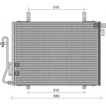 Condenseur, climatisation MAGNETI MARELLI 350203399000