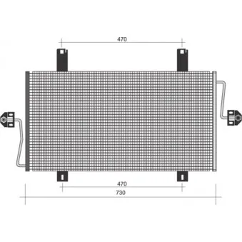 Condenseur, climatisation MAGNETI MARELLI 350203436000