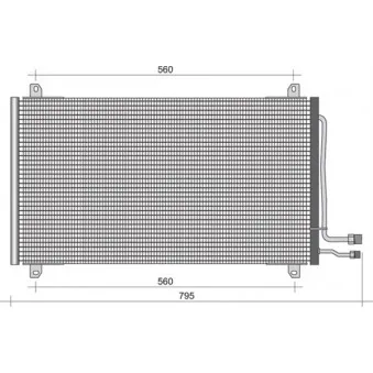Condenseur, climatisation MAGNETI MARELLI 350203445000