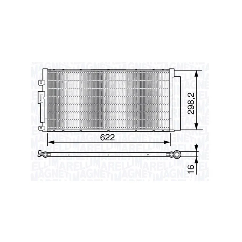 Condenseur, climatisation MAGNETI MARELLI 350203644000