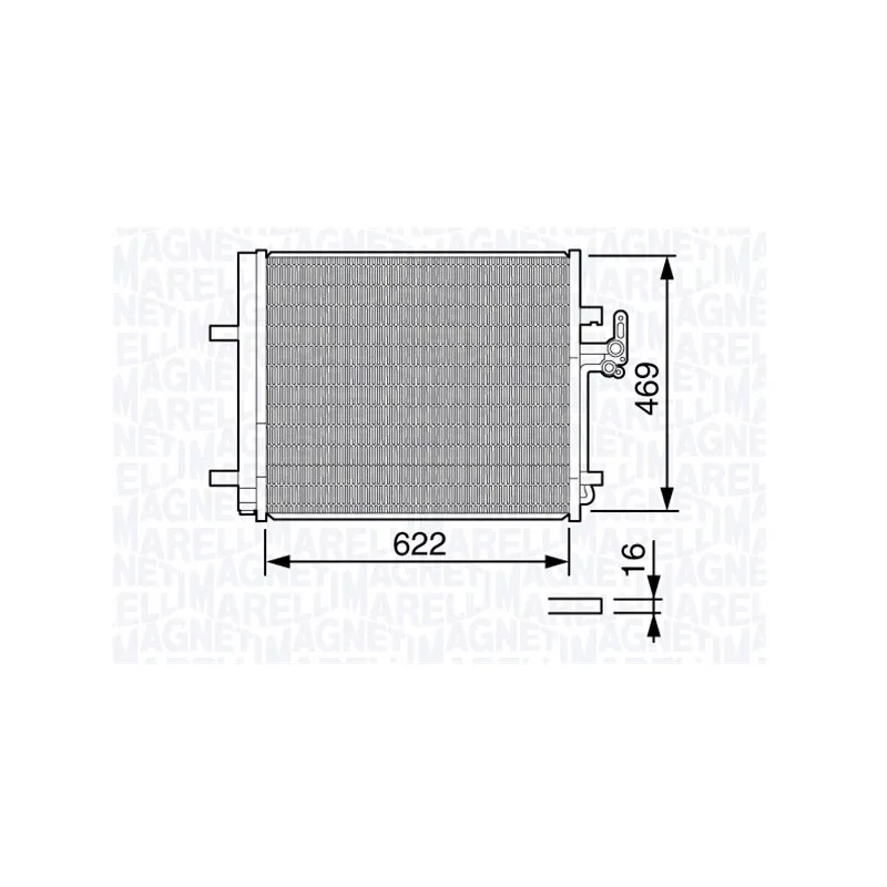 Condenseur, climatisation MAGNETI MARELLI 350203645000