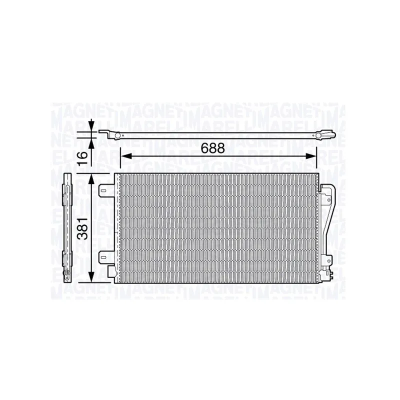 Condenseur, climatisation MAGNETI MARELLI 350203651000
