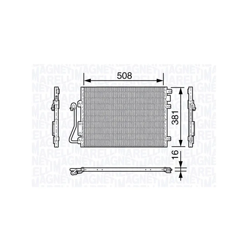 Condenseur, climatisation MAGNETI MARELLI 350203658000