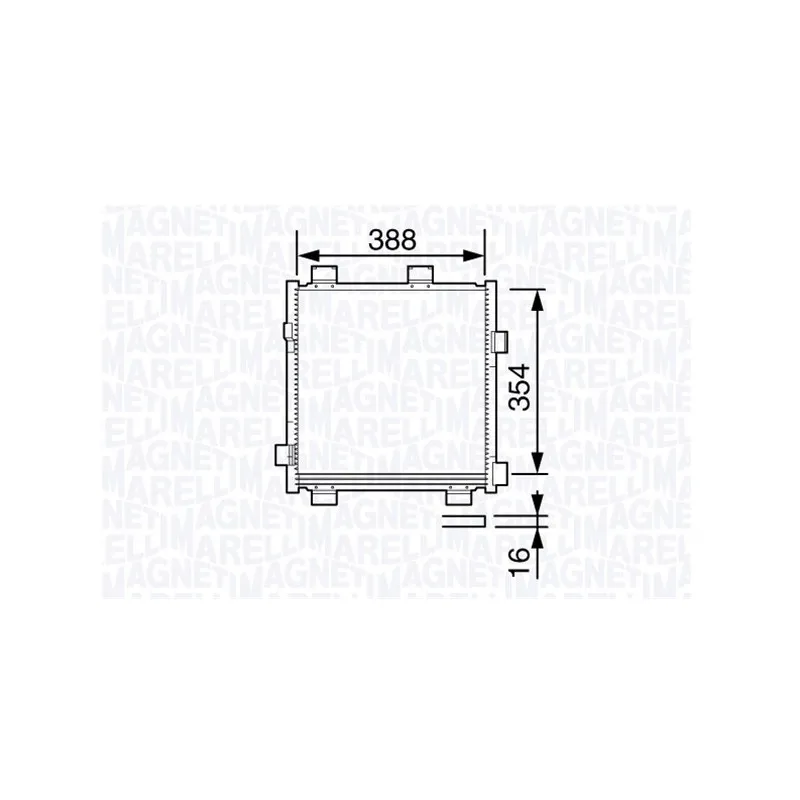 Condenseur, climatisation MAGNETI MARELLI 350203695000
