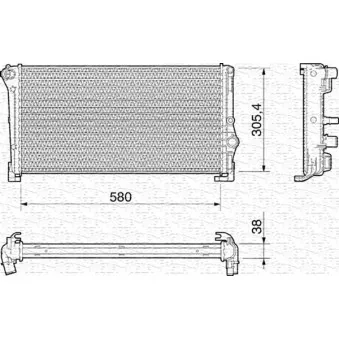 Radiateur, refroidissement du moteur MAGNETI MARELLI 350213012000