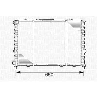 Radiateur, refroidissement du moteur MAGNETI MARELLI