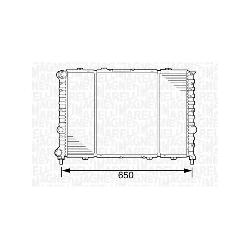 Radiateur, refroidissement du moteur MAGNETI MARELLI 350213100700
