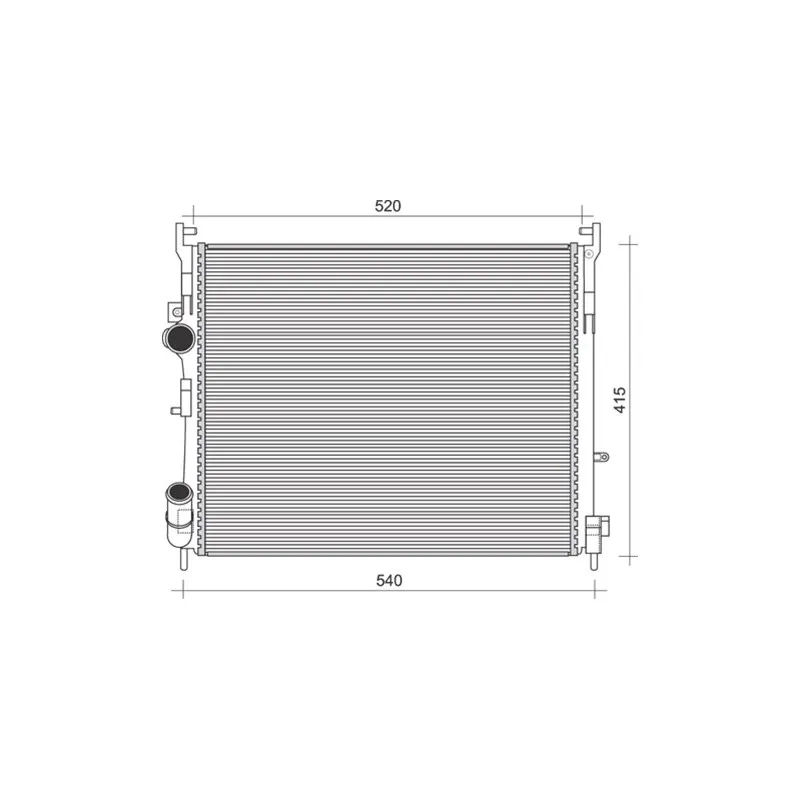 Radiateur, refroidissement du moteur MAGNETI MARELLI 350213103300