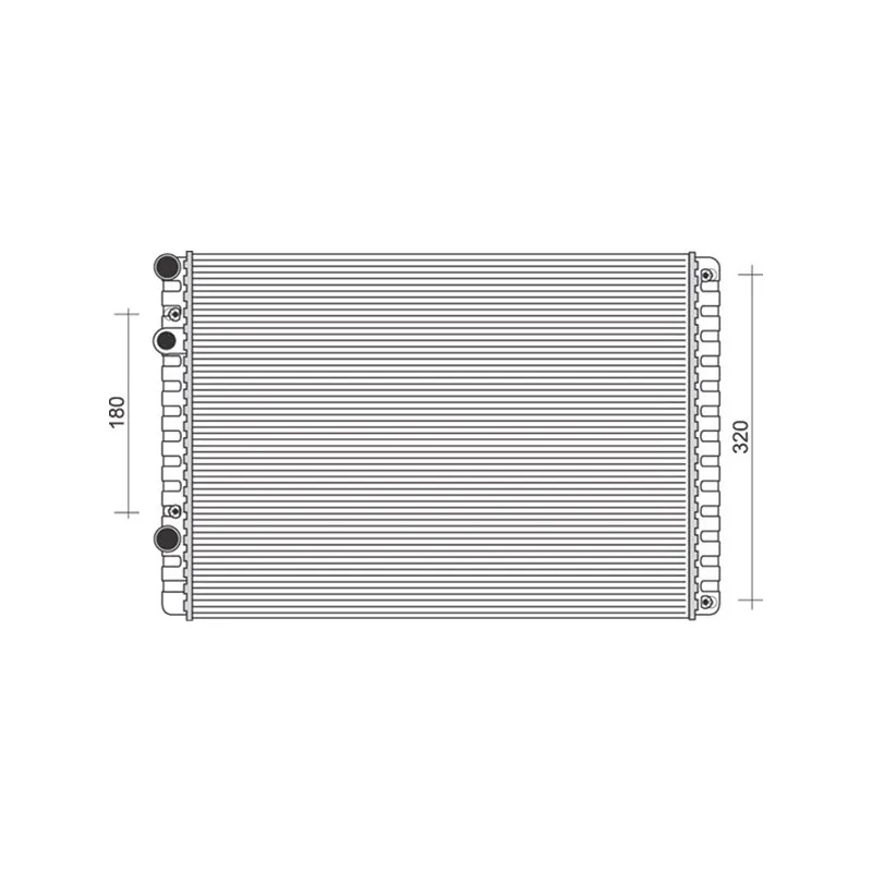 Radiateur, refroidissement du moteur MAGNETI MARELLI 350213104500
