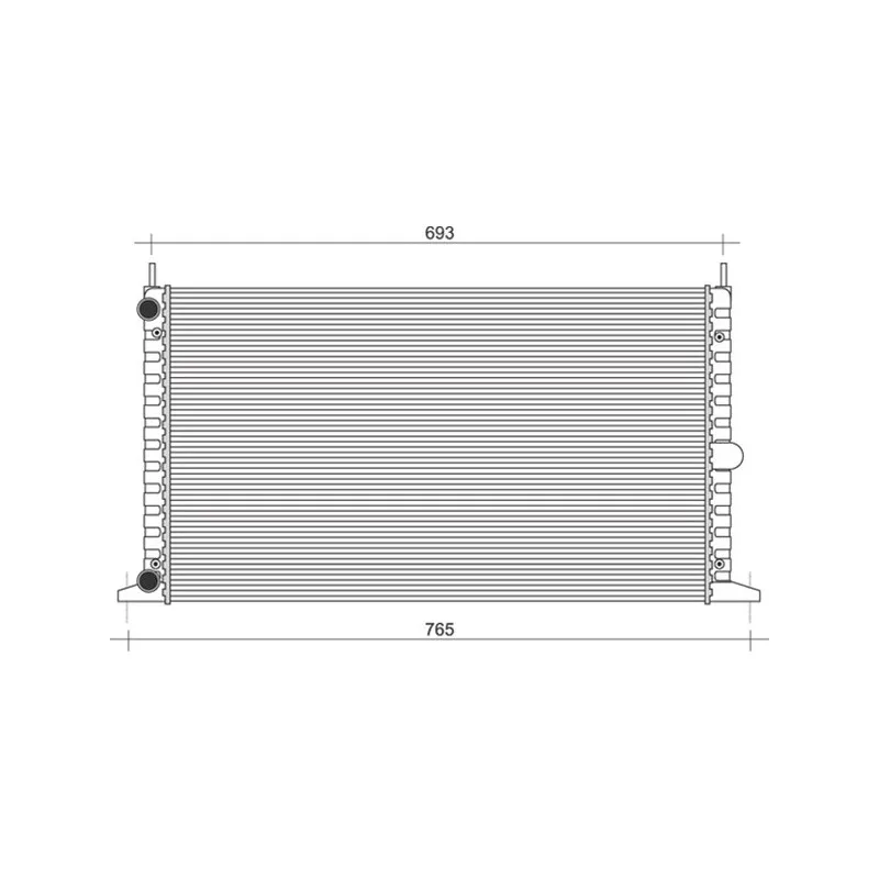 Radiateur, refroidissement du moteur MAGNETI MARELLI 350213104700