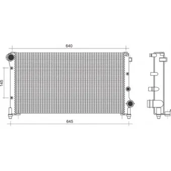 Radiateur, refroidissement du moteur MAGNETI MARELLI 350213107600