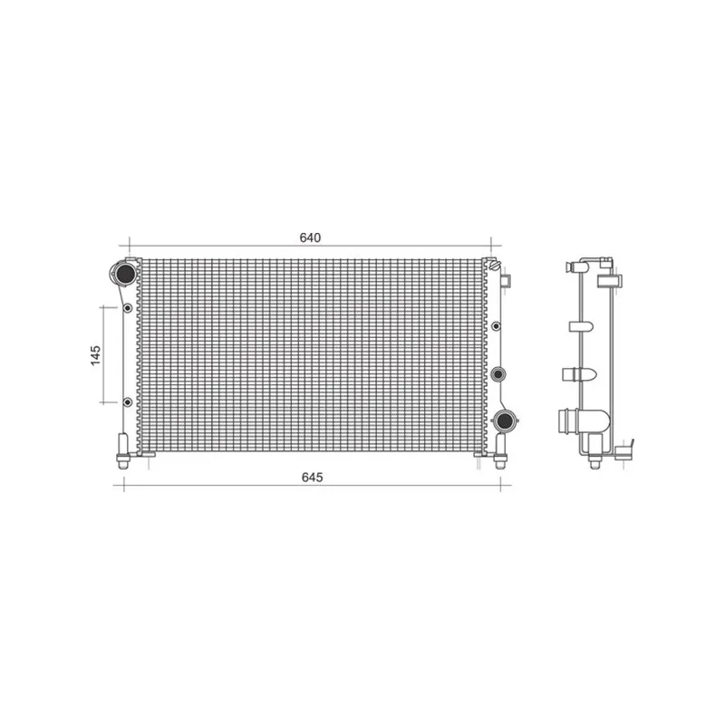 Radiateur, refroidissement du moteur MAGNETI MARELLI 350213107600