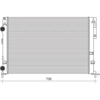 Radiateur, refroidissement du moteur MAGNETI MARELLI 350213113100