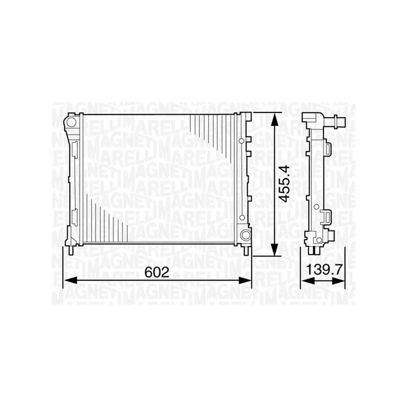 Radiateur, refroidissement du moteur MAGNETI MARELLI 350213120500