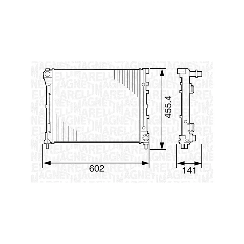 Radiateur, refroidissement du moteur MAGNETI MARELLI 350213120600