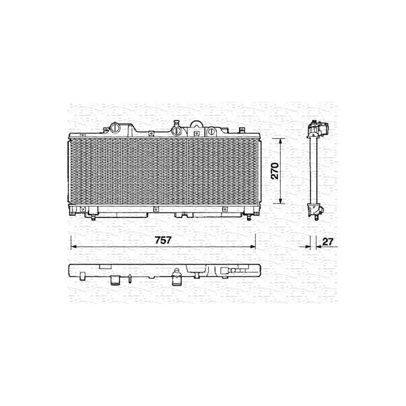Radiateur, refroidissement du moteur MAGNETI MARELLI 350213122000