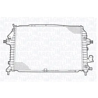 Radiateur, refroidissement du moteur MAGNETI MARELLI 350213130400