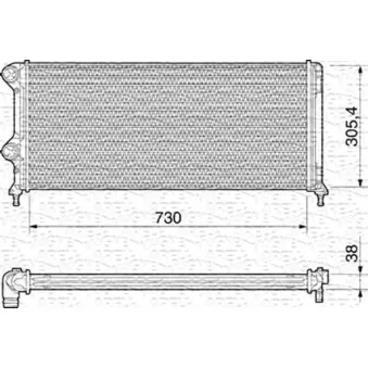 Radiateur, refroidissement du moteur MAGNETI MARELLI 350213192000