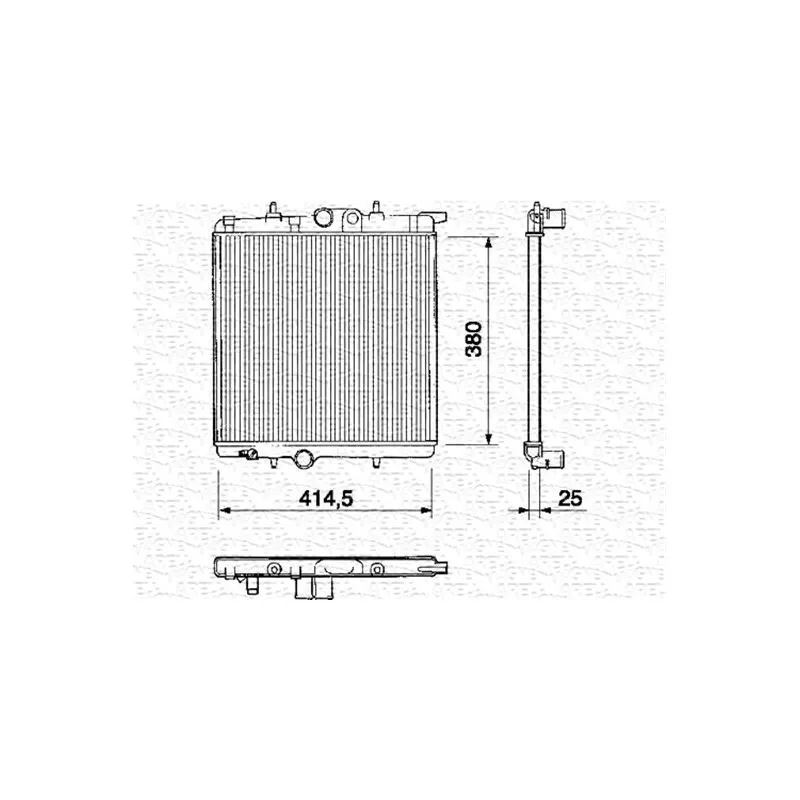Radiateur, refroidissement du moteur MAGNETI MARELLI 350213250000