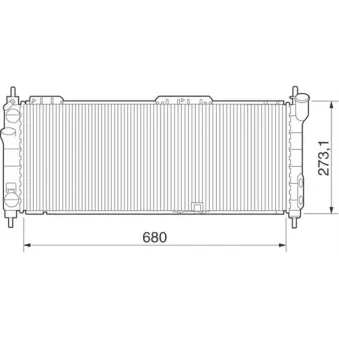Radiateur, refroidissement du moteur MAGNETI MARELLI 350213275000