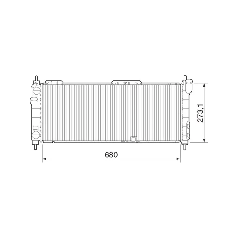Radiateur, refroidissement du moteur MAGNETI MARELLI 350213275000