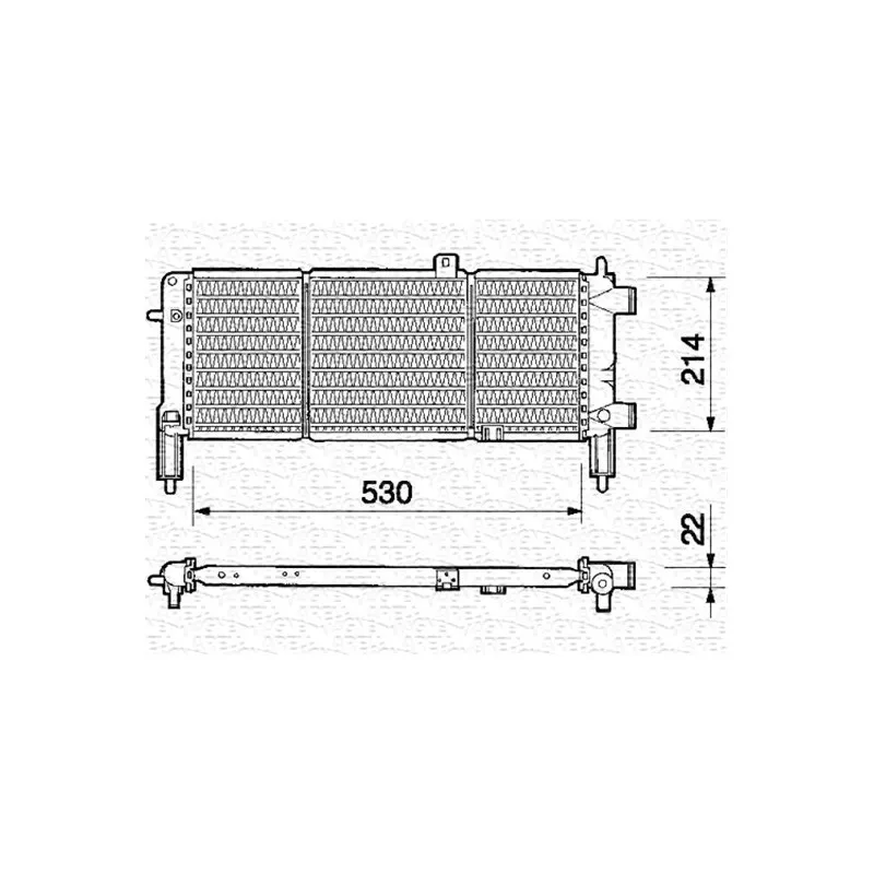 Radiateur, refroidissement du moteur MAGNETI MARELLI 350213323000