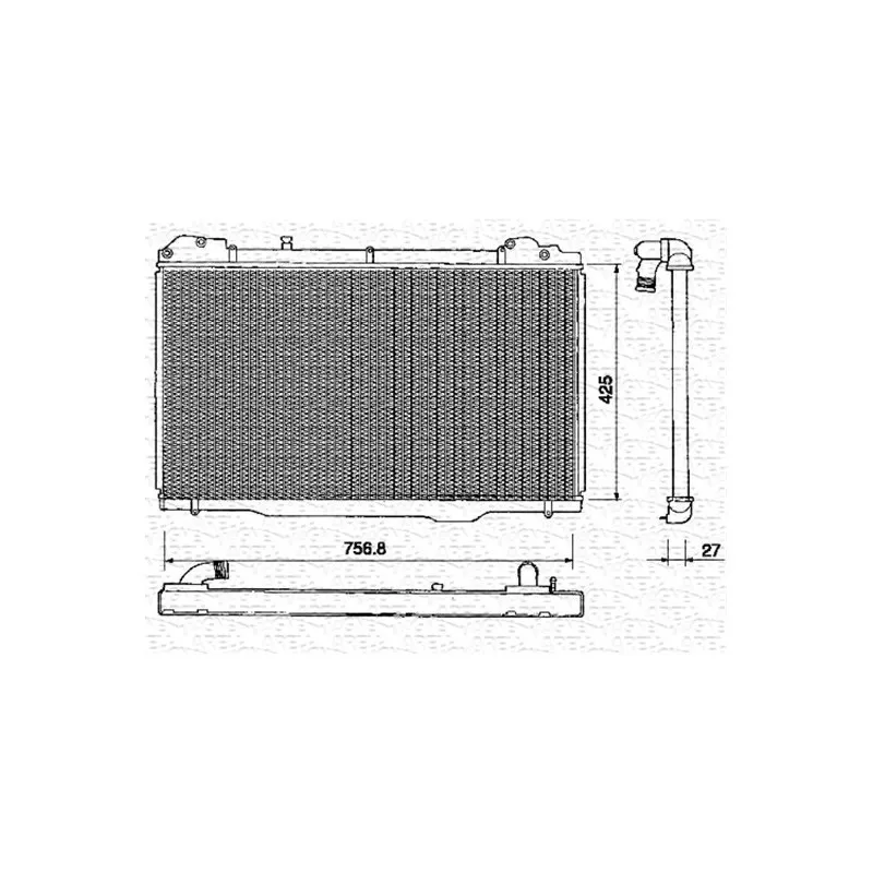 Radiateur, refroidissement du moteur MAGNETI MARELLI 350213378000