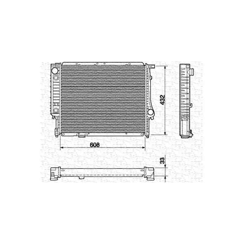 Radiateur, refroidissement du moteur MAGNETI MARELLI 350213422000