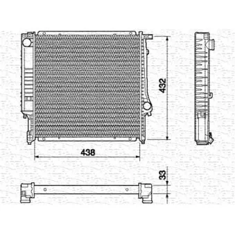 Radiateur, refroidissement du moteur MAGNETI MARELLI 350213426000