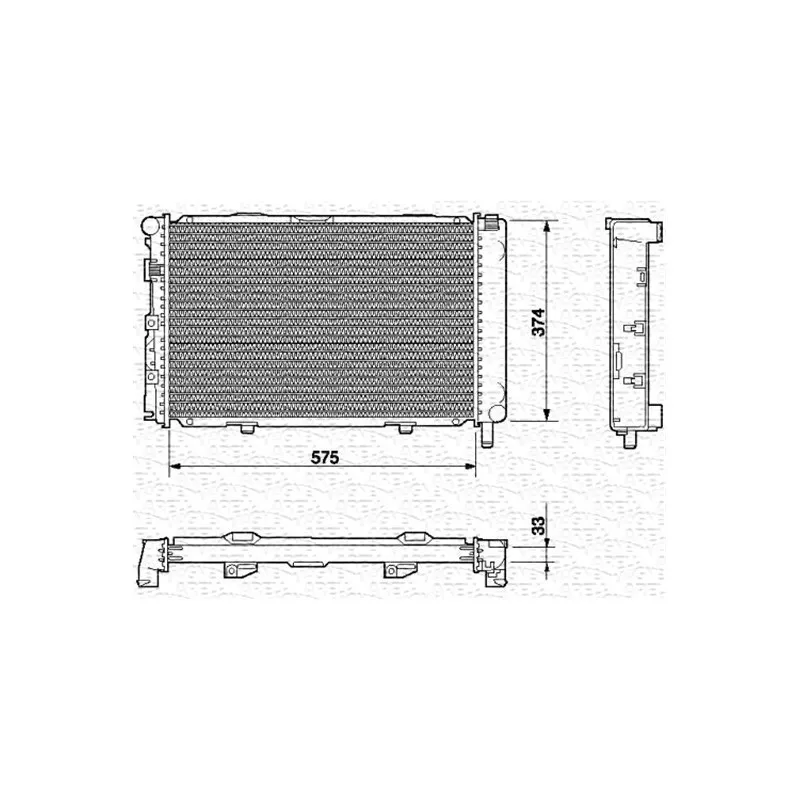 Radiateur, refroidissement du moteur MAGNETI MARELLI 350213539000