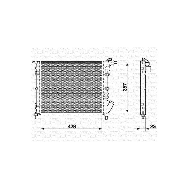 Radiateur, refroidissement du moteur MAGNETI MARELLI 350213621000