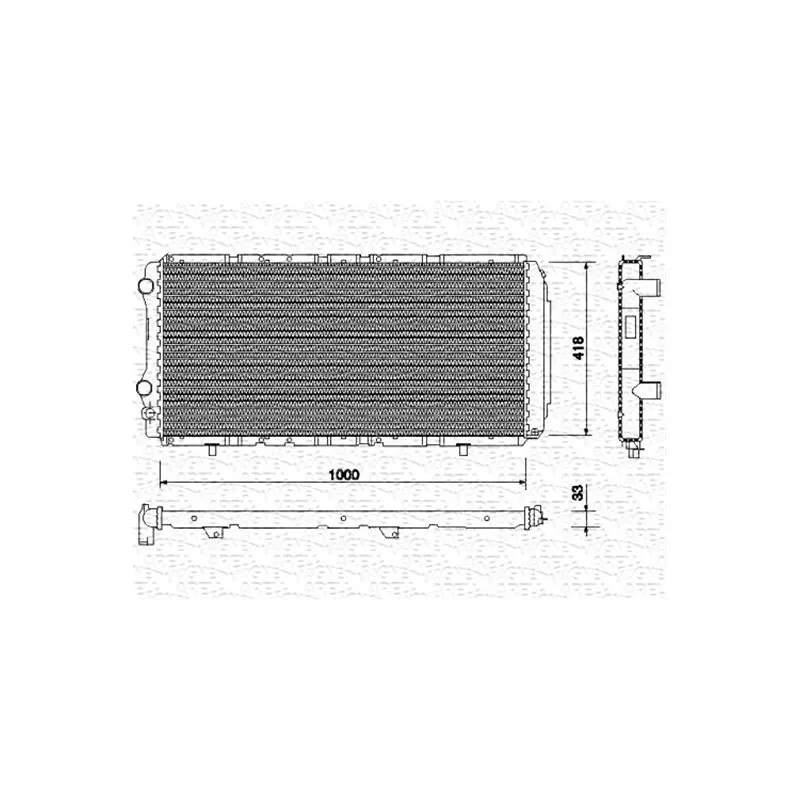 Radiateur, refroidissement du moteur MAGNETI MARELLI 350213708000