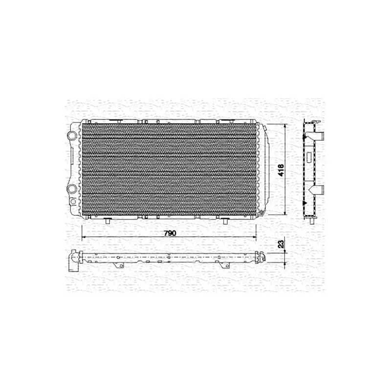 Radiateur, refroidissement du moteur MAGNETI MARELLI 350213731000