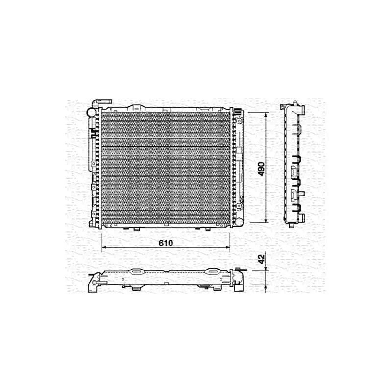 Radiateur, refroidissement du moteur MAGNETI MARELLI 350213747000