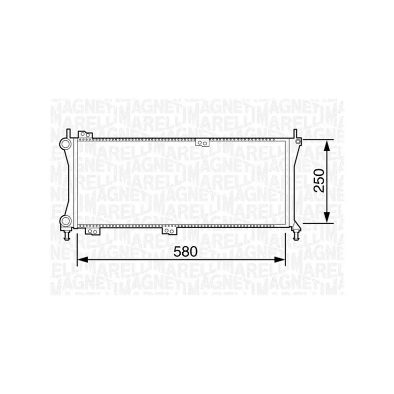 Radiateur, refroidissement du moteur MAGNETI MARELLI 350213814000