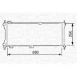 Radiateur, refroidissement du moteur MAGNETI MARELLI 350213814003 - Visuel 1