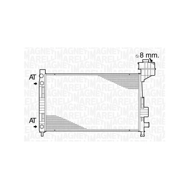 Radiateur, refroidissement du moteur MAGNETI MARELLI 350213822000