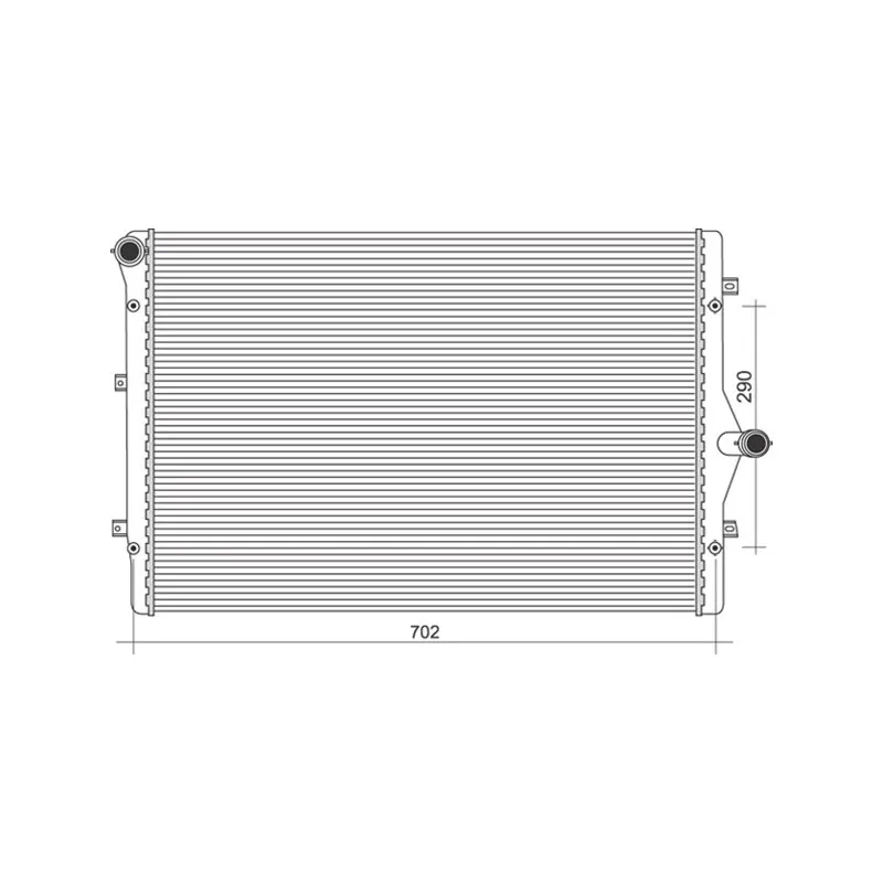 Radiateur, refroidissement du moteur MAGNETI MARELLI 350213855000