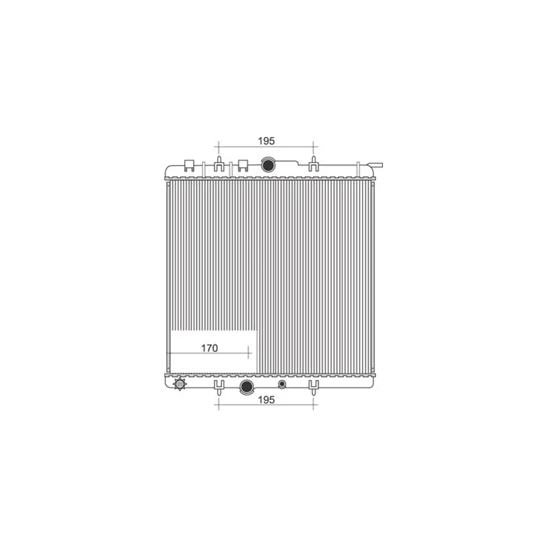 Radiateur, refroidissement du moteur MAGNETI MARELLI 350213869000