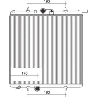 Radiateur, refroidissement du moteur MAGNETI MARELLI 350213874000