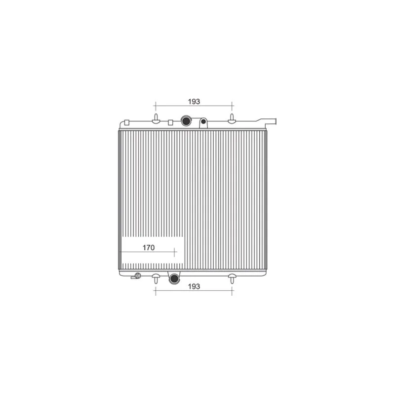 Radiateur, refroidissement du moteur MAGNETI MARELLI 350213874000