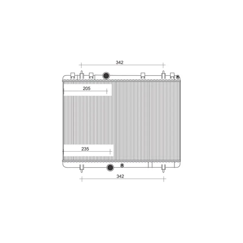 Radiateur, refroidissement du moteur MAGNETI MARELLI 350213880000