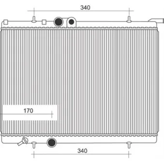 Radiateur, refroidissement du moteur MAGNETI MARELLI 350213881000